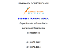 Tablet Screenshot of businesstraining.com.mx